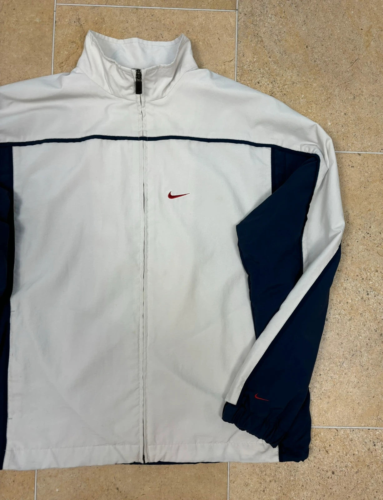 y2k silver tag nike windbreaker track jacket M Raw Retro.