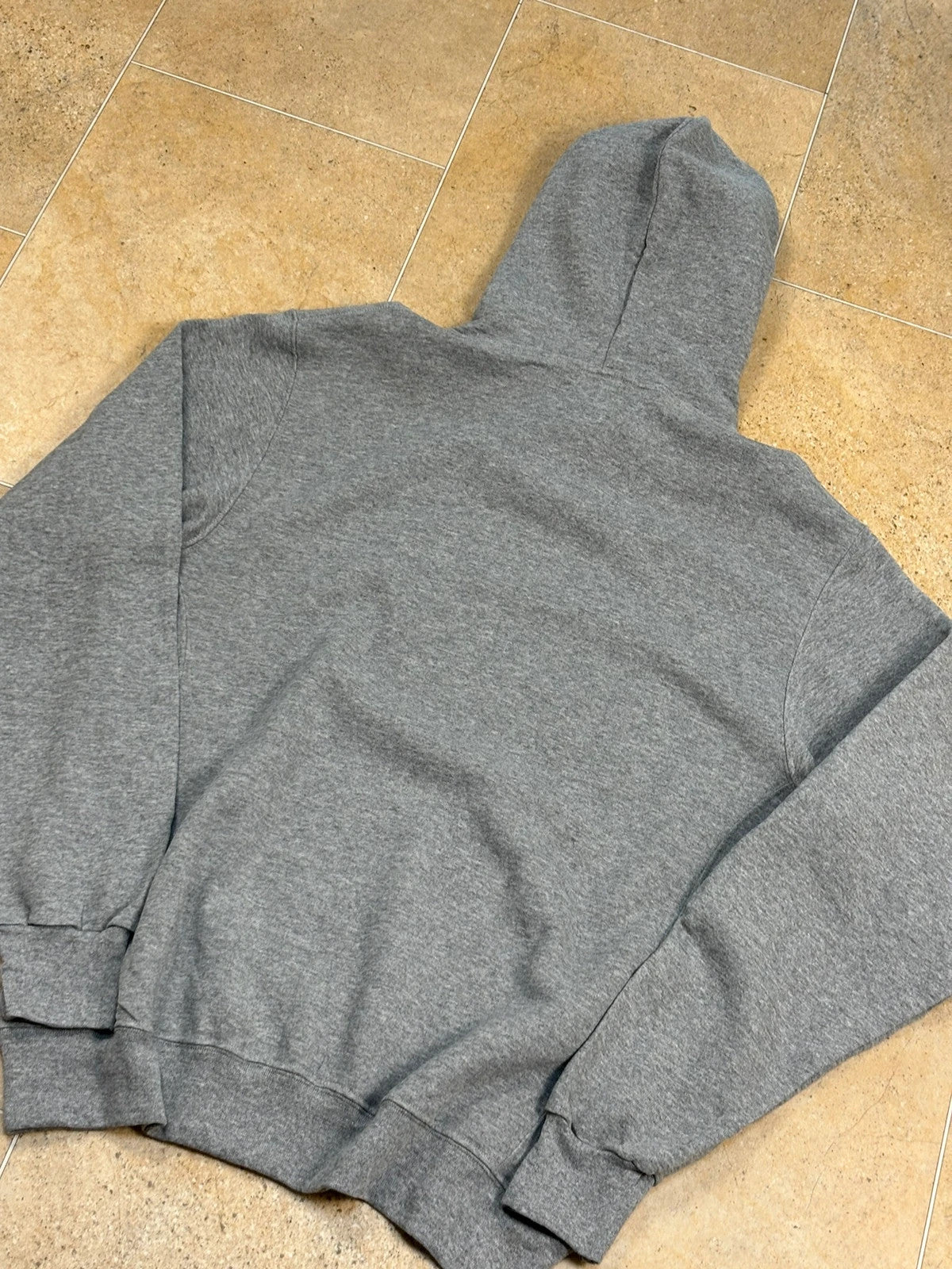 russell athletic pullover USA woodinville baseball boxy hoodie grey L Raw Retro.