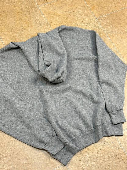 russell athletic pullover USA woodinville baseball boxy hoodie grey L Raw Retro.