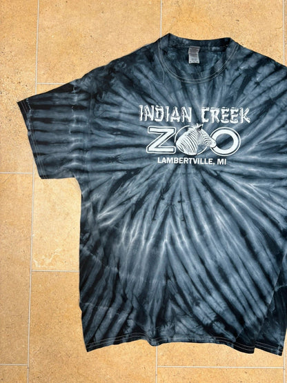 2k indian creek zoo tie - dye t-shirt - Raw Retro.