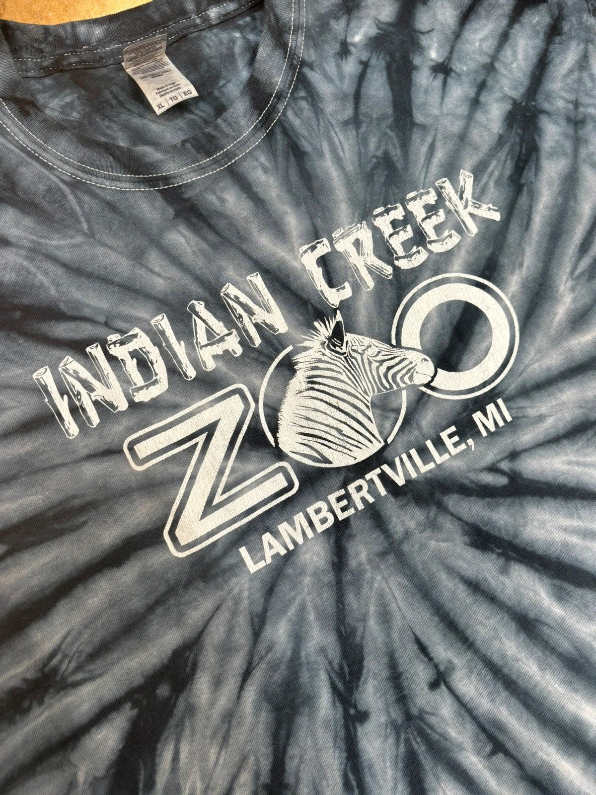 2k indian creek zoo tie - dye t-shirt - Raw Retro.