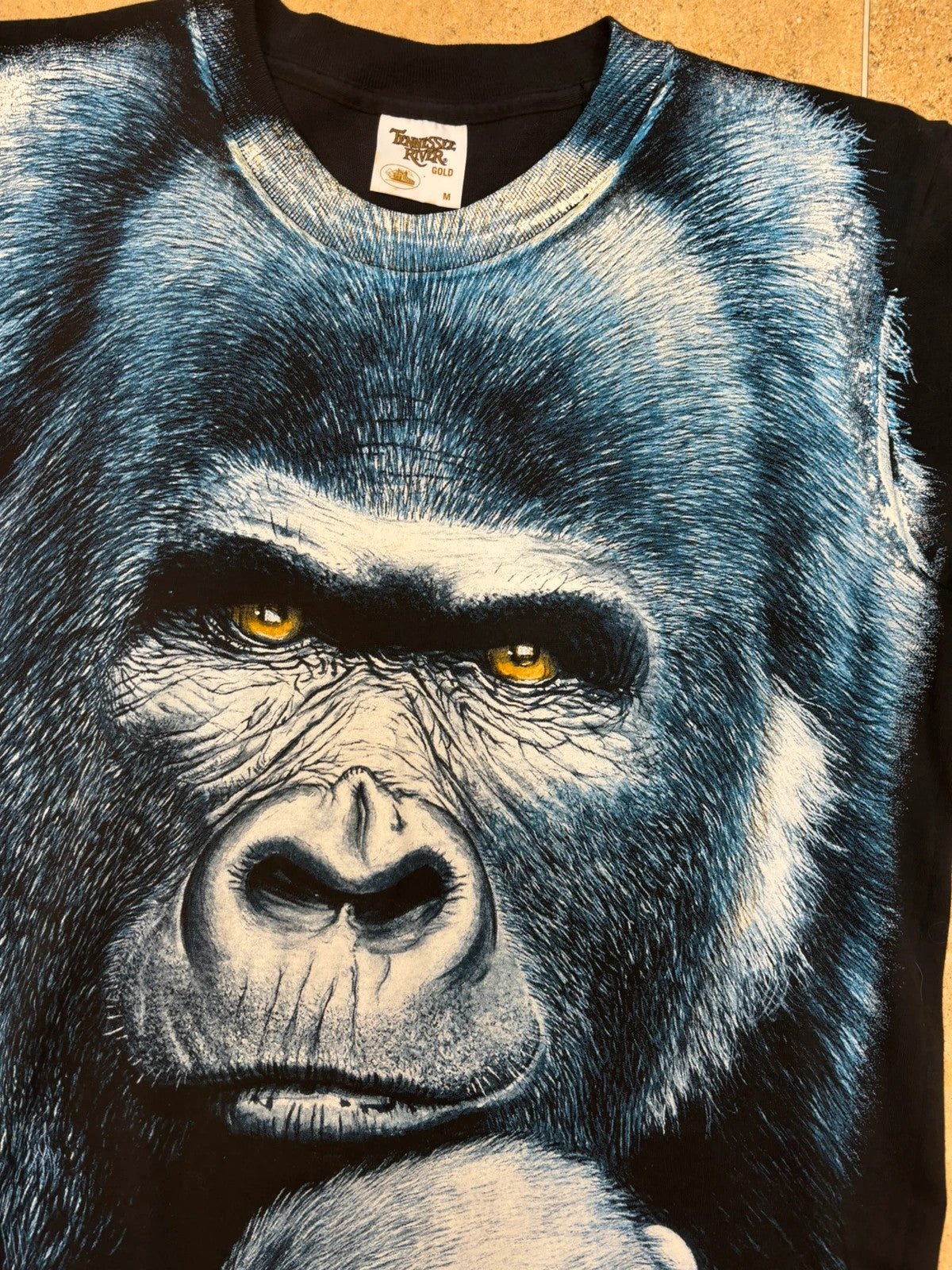 90s busch gardens gorilla graphic 'extinction is forever' single - stitch t-shirt - Raw Retro.