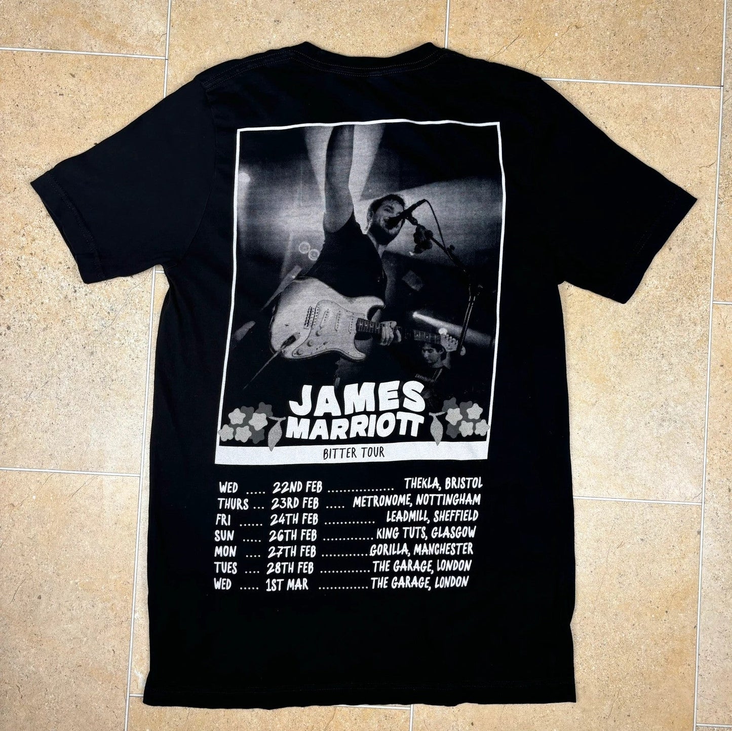 james marriott bitter tour t shirt - Raw Retro.