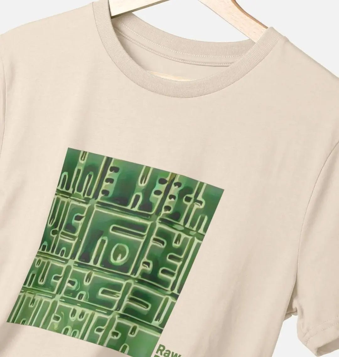 Raw Retro Abstract T-Shirt Helios Pottery Square Classic Tee - Raw Retro.