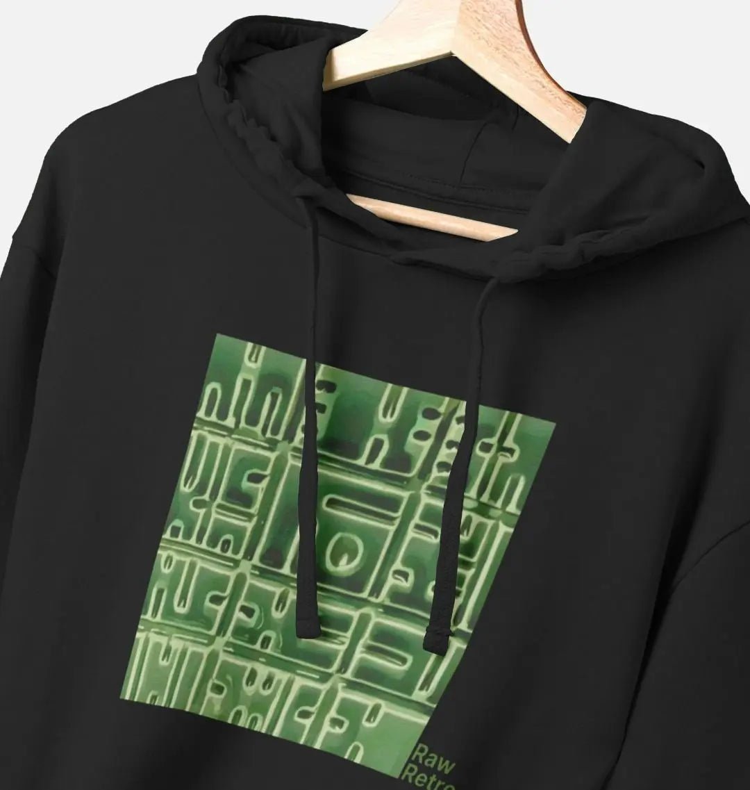 Raw Retro Helios Pottery Abstract Square Unisex Hoodie - Raw Retro.