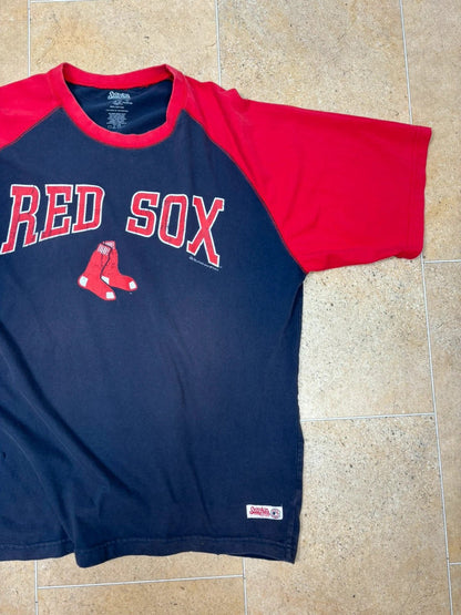 red sox jersey t shirt blue and red - Raw Retro.