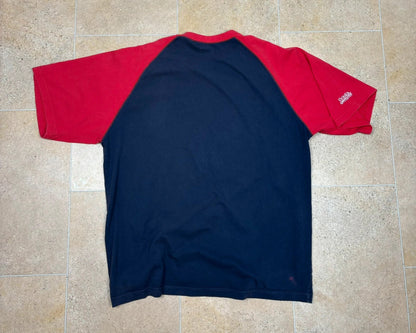 red sox jersey t shirt blue and red - Raw Retro.