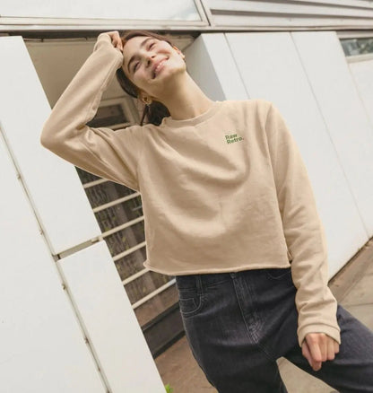 Unisex* Raw Retro Helios Pottery Inspired Cropped Boxy Jumper - Raw Retro.