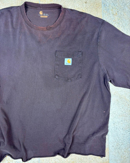 vintage cropped boxy carhartt t shirt - Raw Retro.