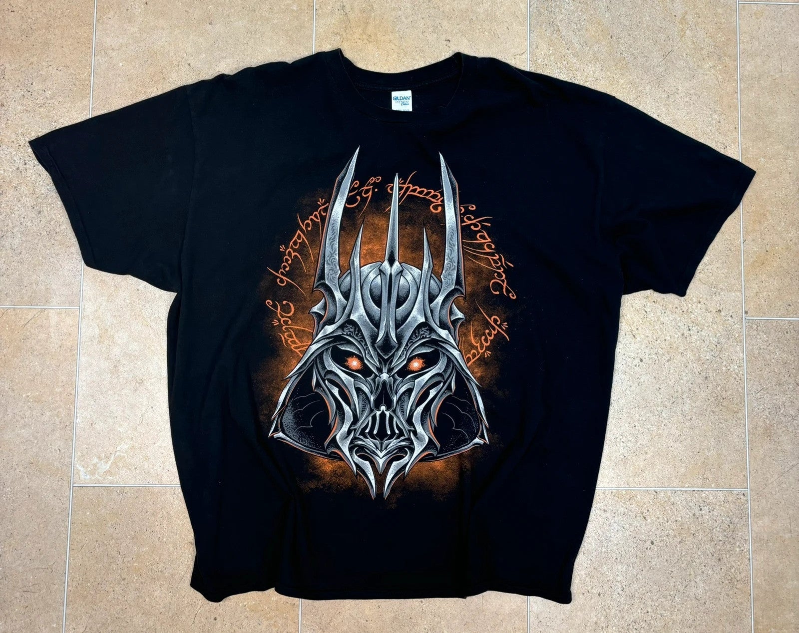 y2k lord of the rings sauron darth vader parody t-shirt - Raw Retro.