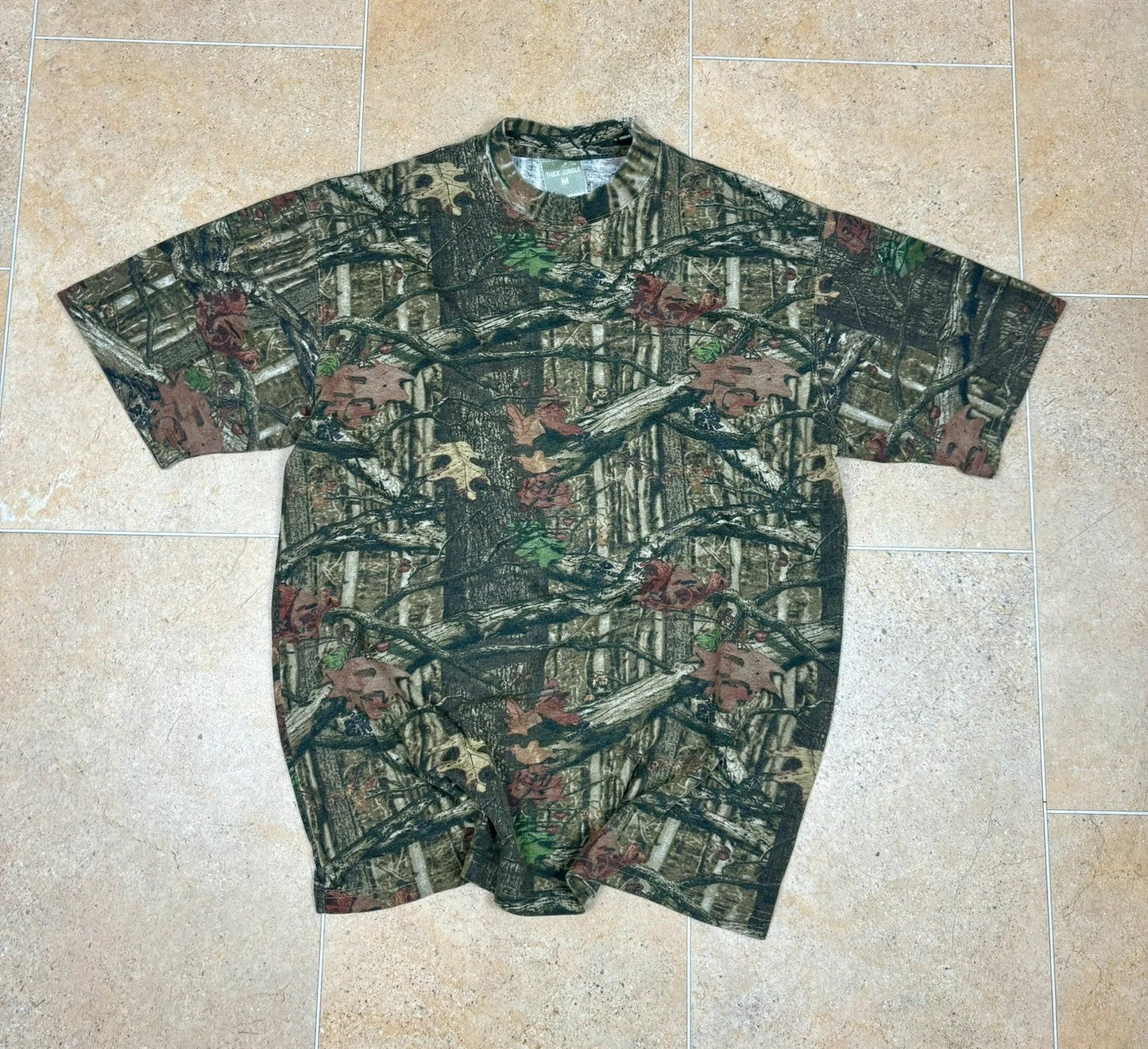 y2k vintage break - up mossy oak camo t shirt M - Raw Retro.