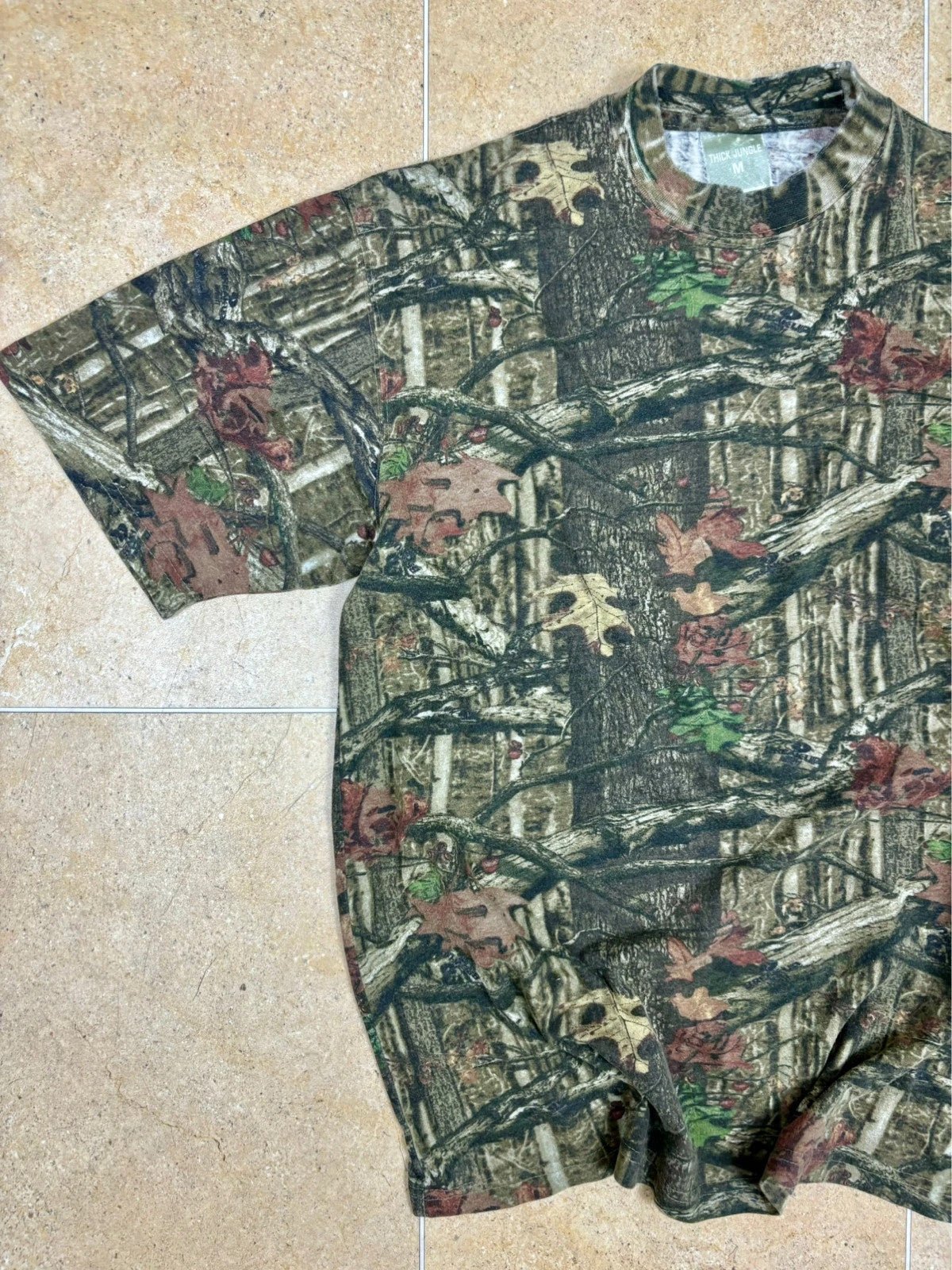 y2k vintage break - up mossy oak camo t shirt M - Raw Retro.