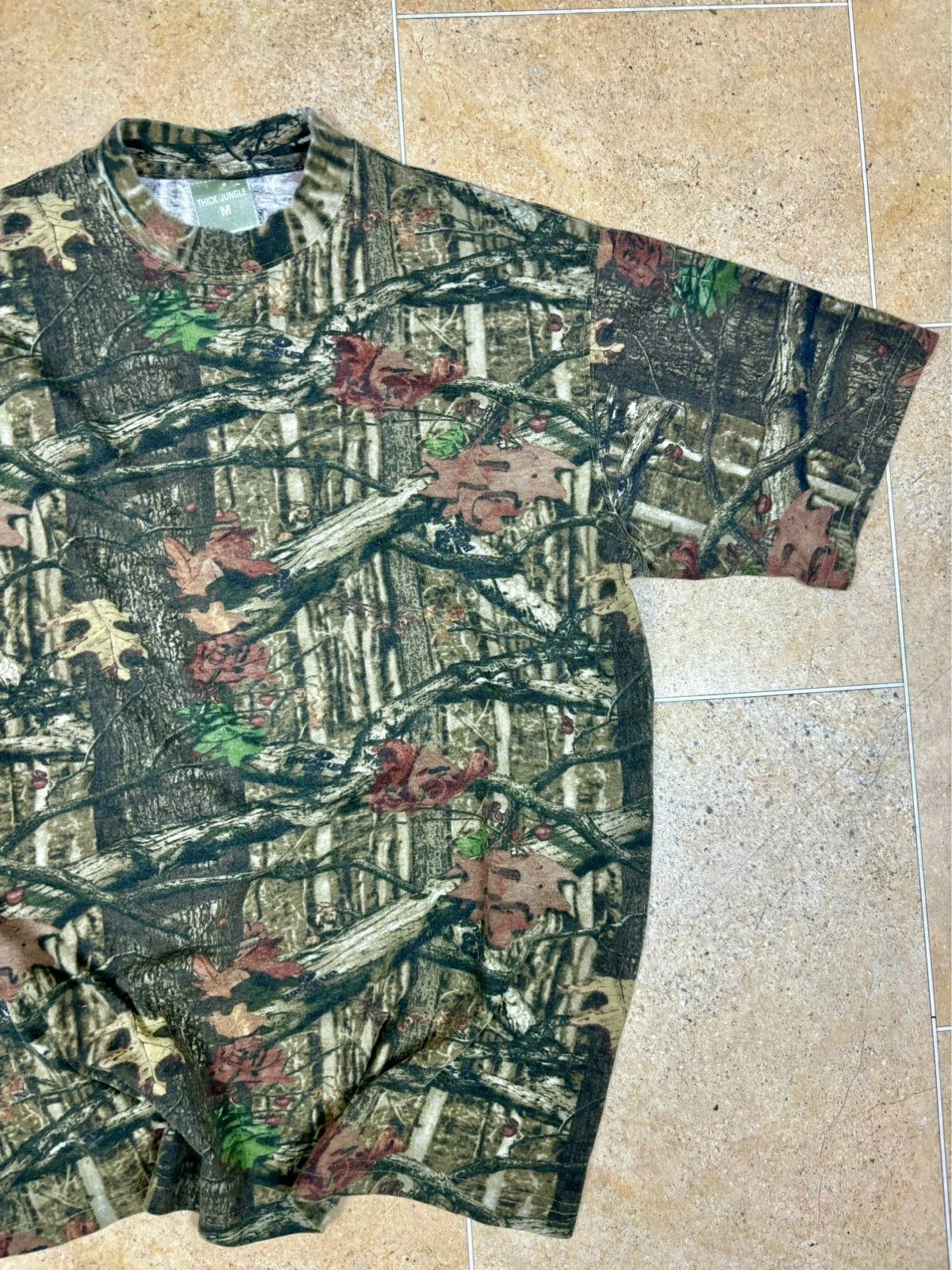 y2k vintage break - up mossy oak camo t shirt M - Raw Retro.